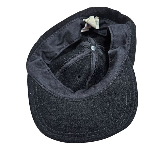 Vintage J. Crew Black Wool Baseball Cap Size M Made In‎ USA Unisex Classic Soft - Picture 13 of 16
